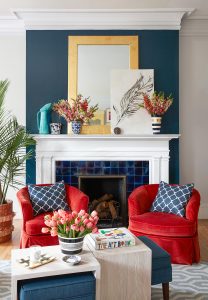 Red chairs that make a room sing!