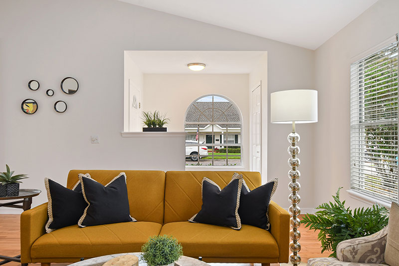 comfy, inviting sofa