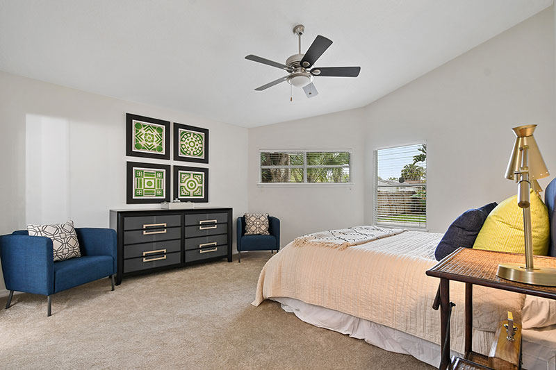 spacious inviting bedroom