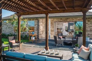 A covered place to relax in your backyard.