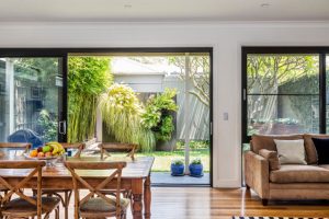 Vertical garden as landscape screen