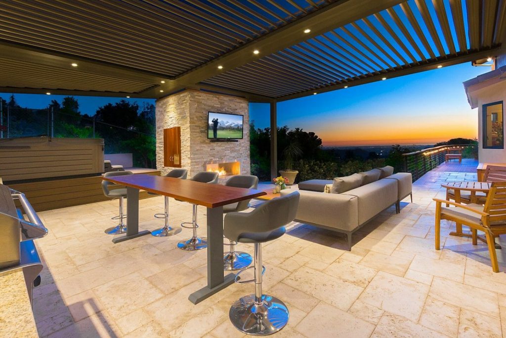 A mounted TV keeps everybody happy!