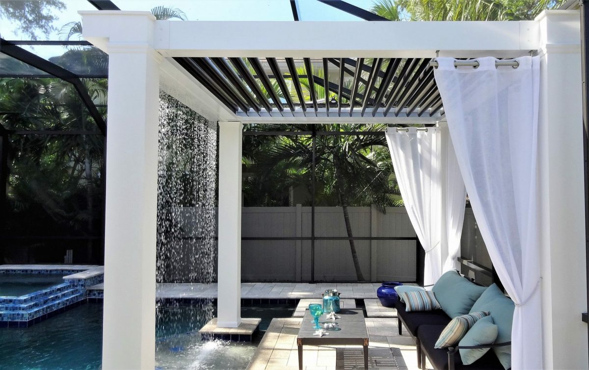 Cabana or pergola? This is a cabana.