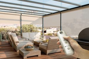 Motorized shades for changing outdoor light and conditions