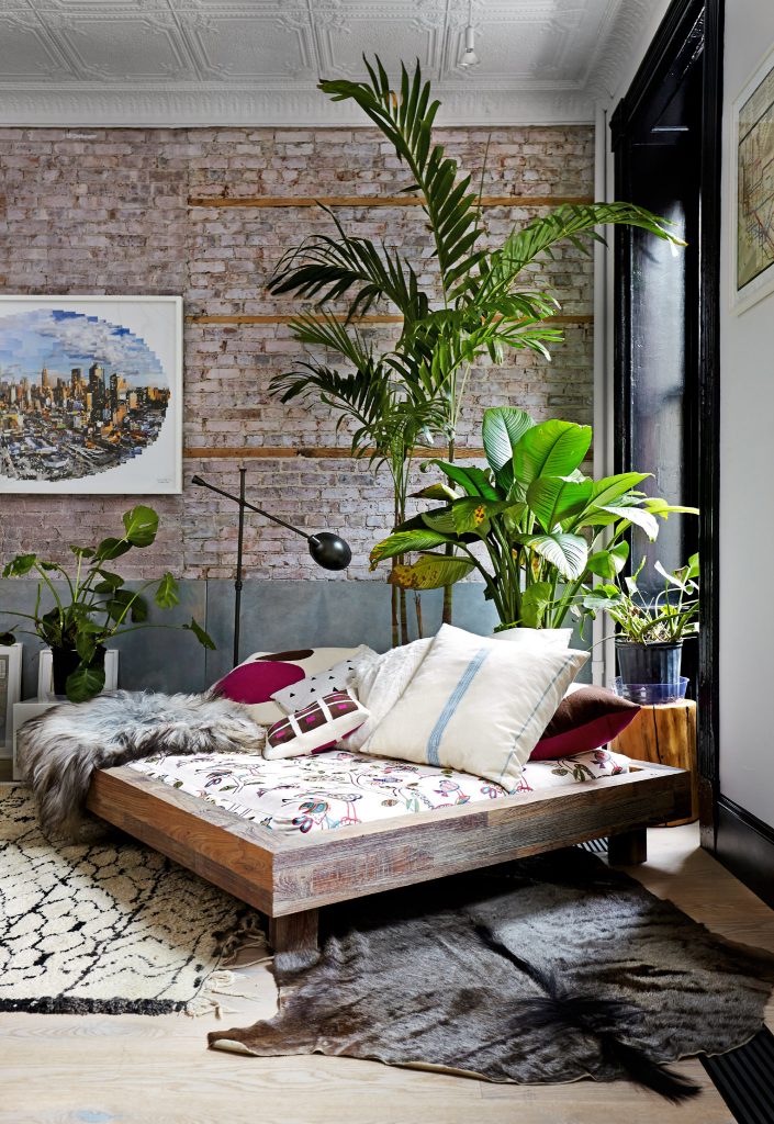 plants make this space more inviting