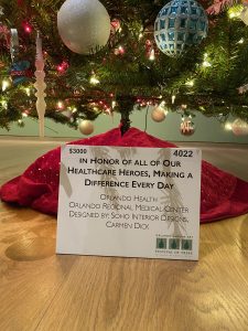 Sponsorship of the Healthcare Heroes tree.