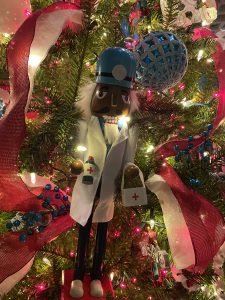 Healthcare Heroes tree nutcracker ornament.