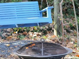 Try swing seating near your fire pit.