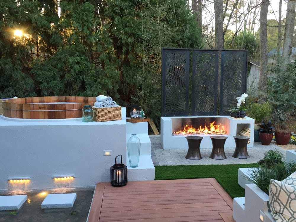 Stools, stumps, and benches can all help diversify your seating.