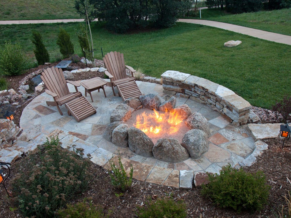 Make a fire pit part of your existing outdoor space
