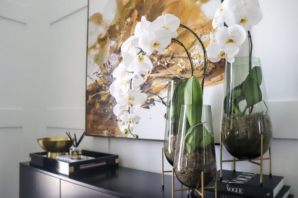 Orchids are very popular tropicals in floral design.