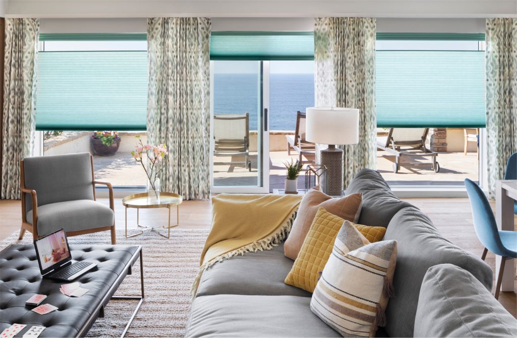 Cellular shades offer many options and styles for a designer to create calm and inviting spaces.