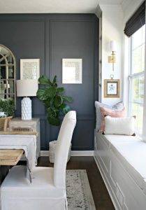 Utilize thin molding to create narrow panels.