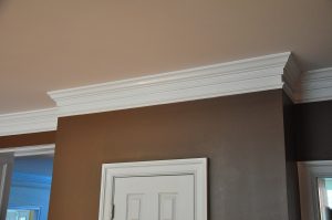 Crown molding creates a seamless transition between the top of a wall and its ceiling.