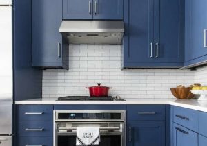 Molding can be used to add a sense of elegance—and height—to kitchen cabinets.