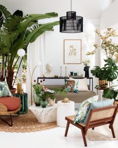 Tropical plants are a great way to create a tropical vibe in a space.