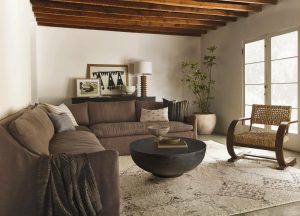 Dark wood furniture is trending for fall.
