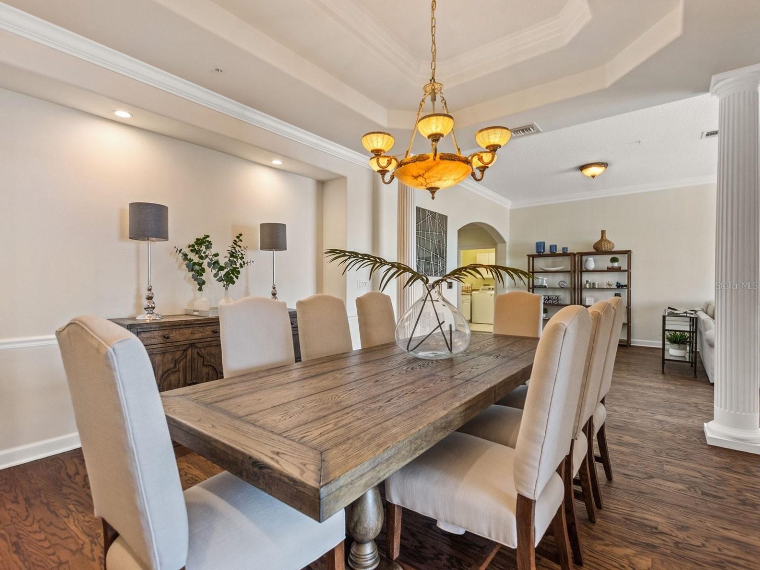 Staging a condo - formal dining room view
