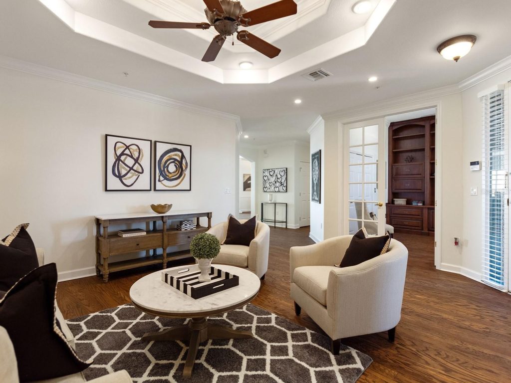 Staging a condo - formal living area