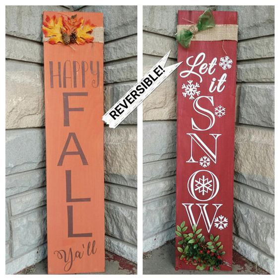 Thanksgiving message on the front, Christmas message on the back. It really doesn’t get any easier than that!