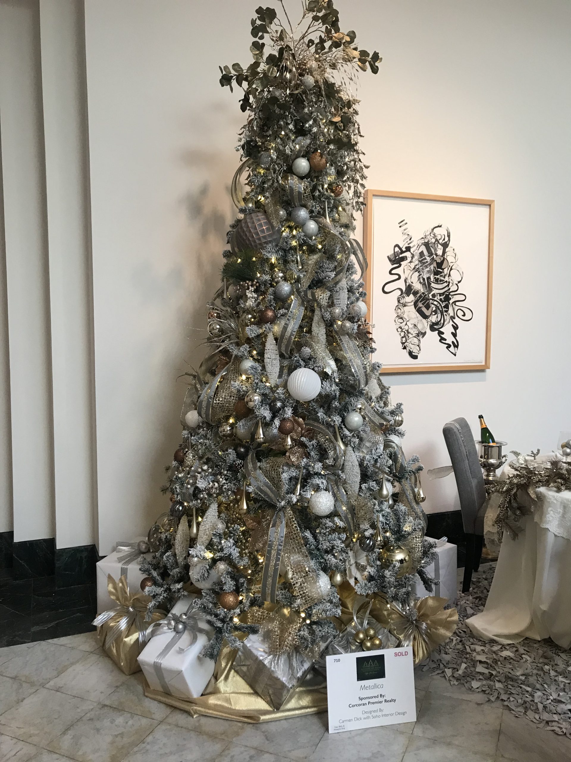 Christmas tree decorating