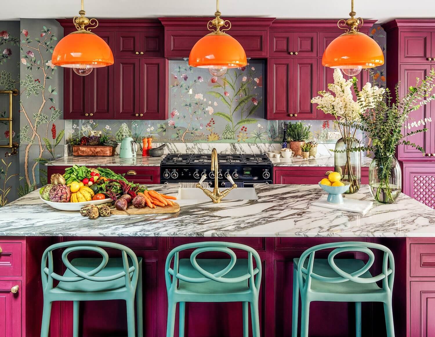 Viva Magenta in the kitchen.