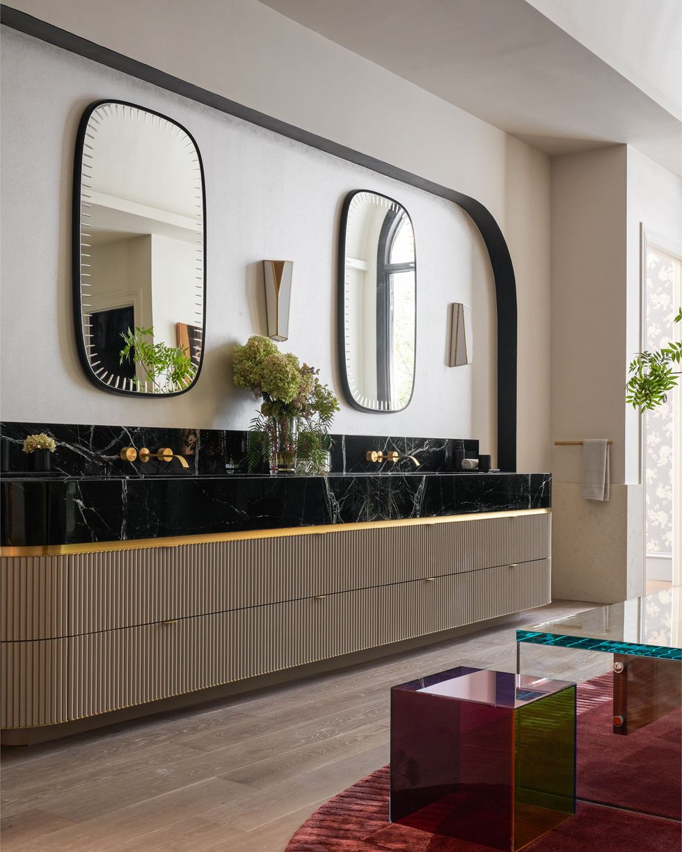 Fluted edges are one of the biggest bathroom (and other design) trends for 2023.