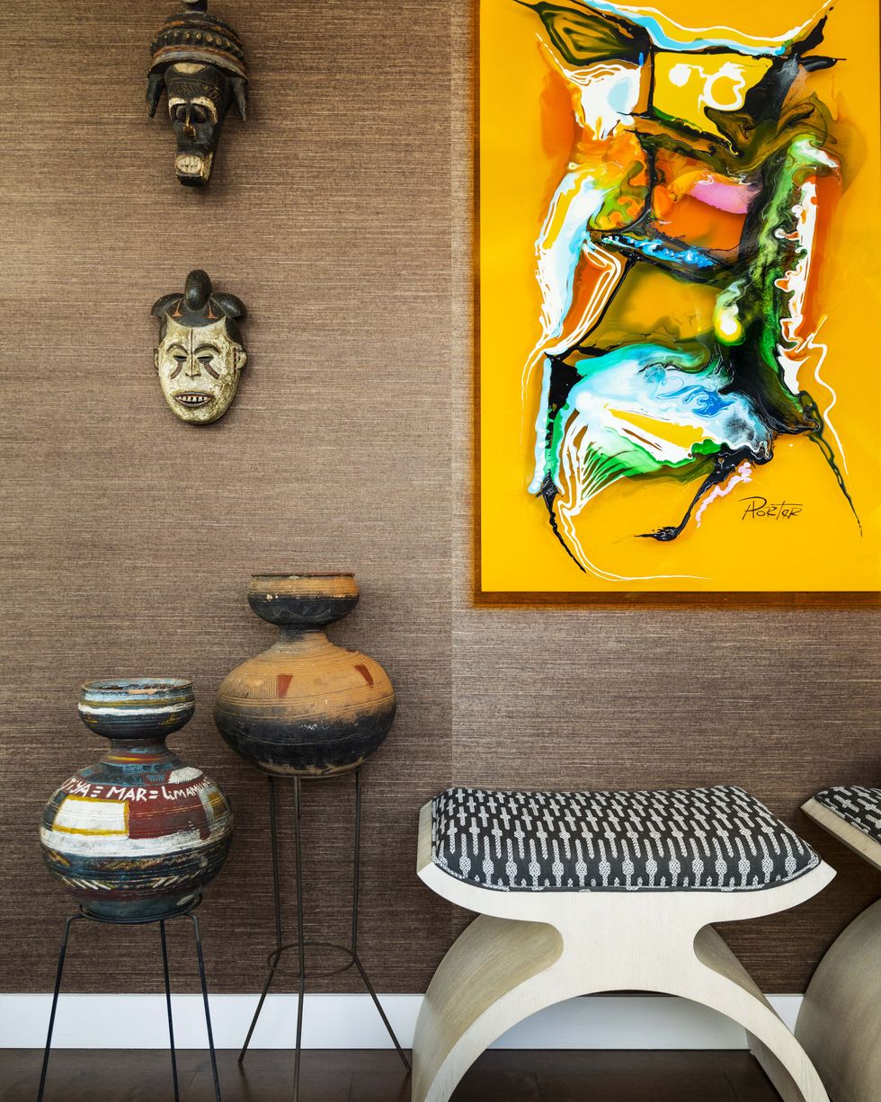 Meaningful collections will be a big living room trend in 2023 home decor.