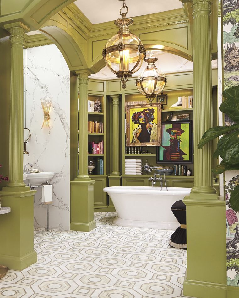 Next-level millwork is a big bathroom trend for 2023.