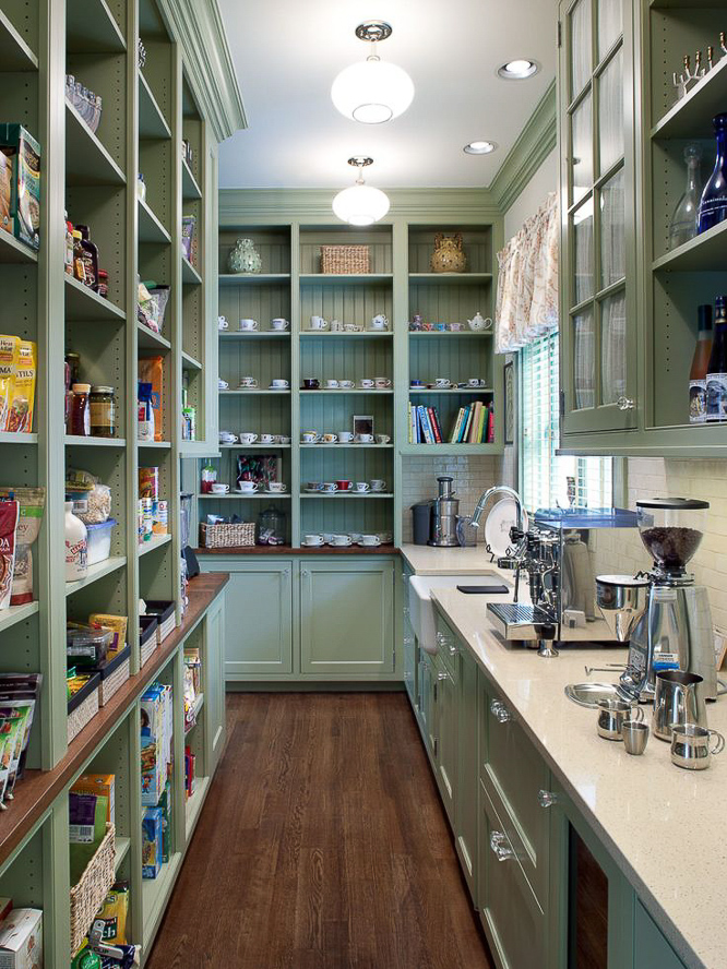 Having a secondary prep kitchen is a big 2023 kitchen design trend.