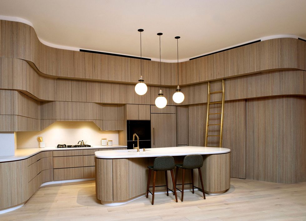 Fluted detailing is big in 2023 kitchen design trends.