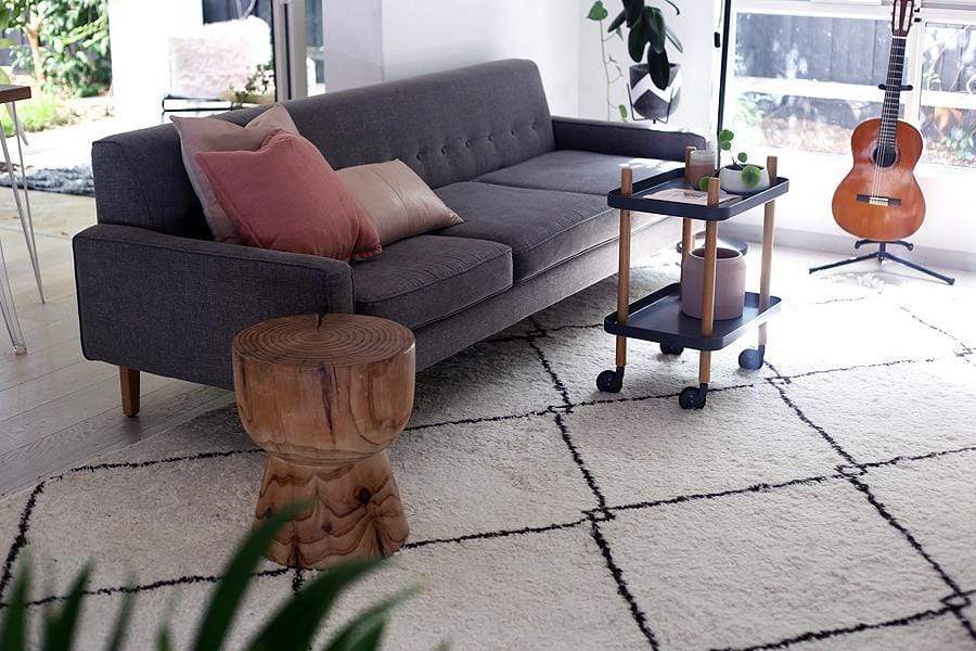 Berber shag rug.