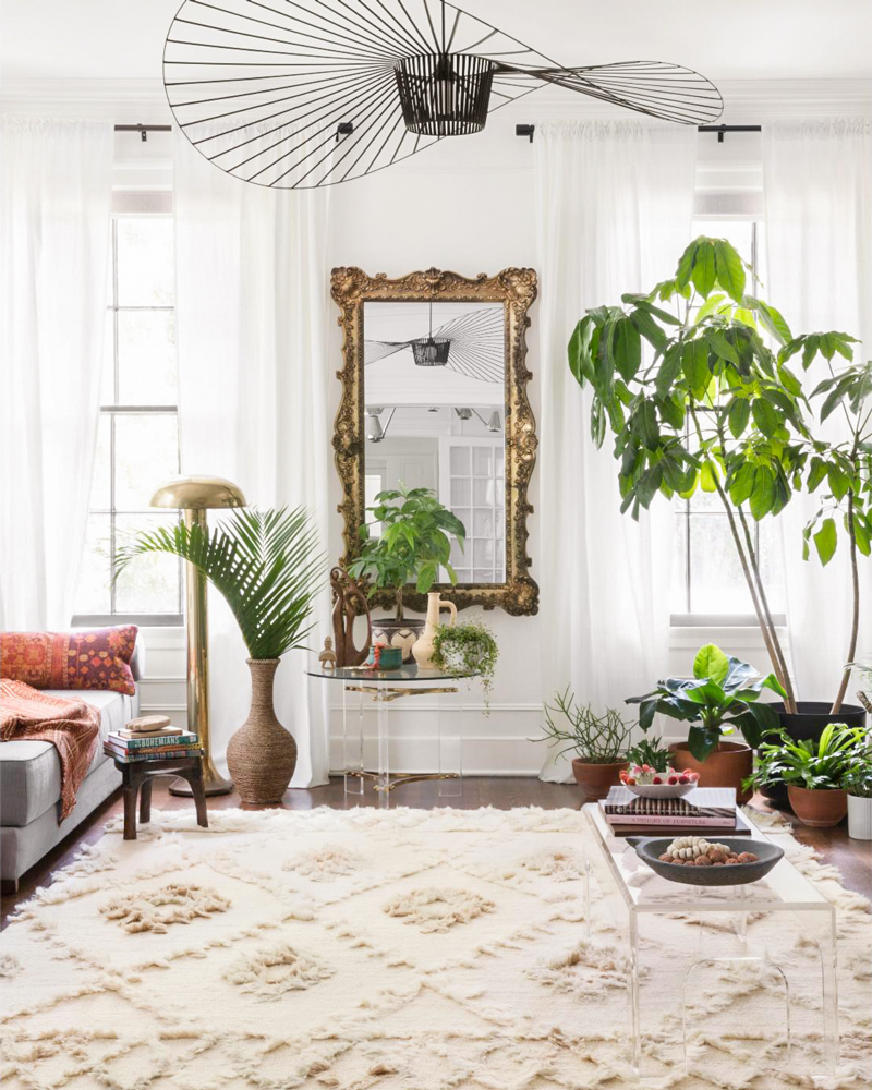 Rug trend #3: mixed pile rugs.