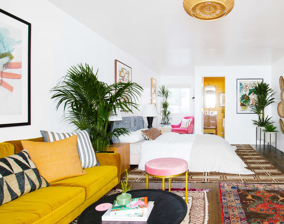 Rug trend #4: mismatched and layered rugs.