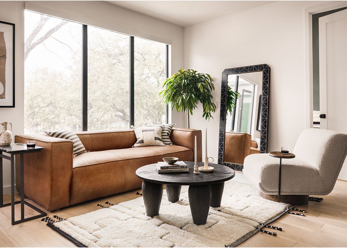 For transitional areas and multi-functional spaces, a mixed pile area rug might be just what you need.