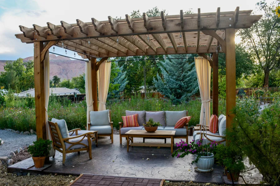 Design options abound with pergolas.