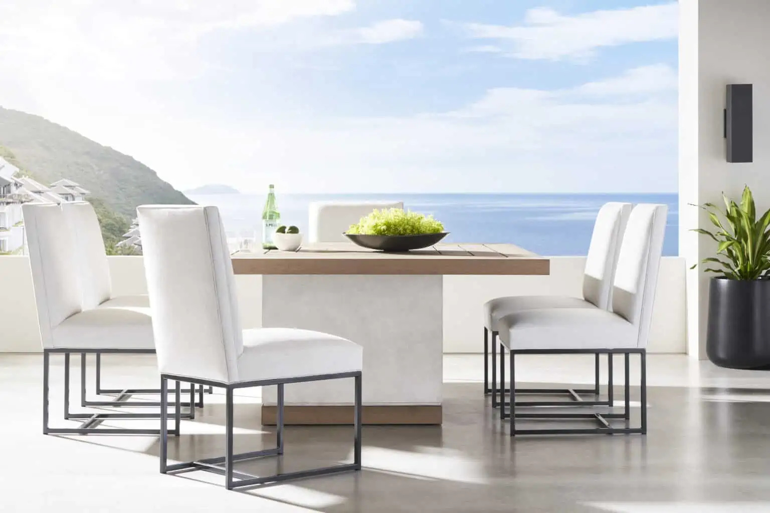Interior brands are expanding their collections for outdoor environments.