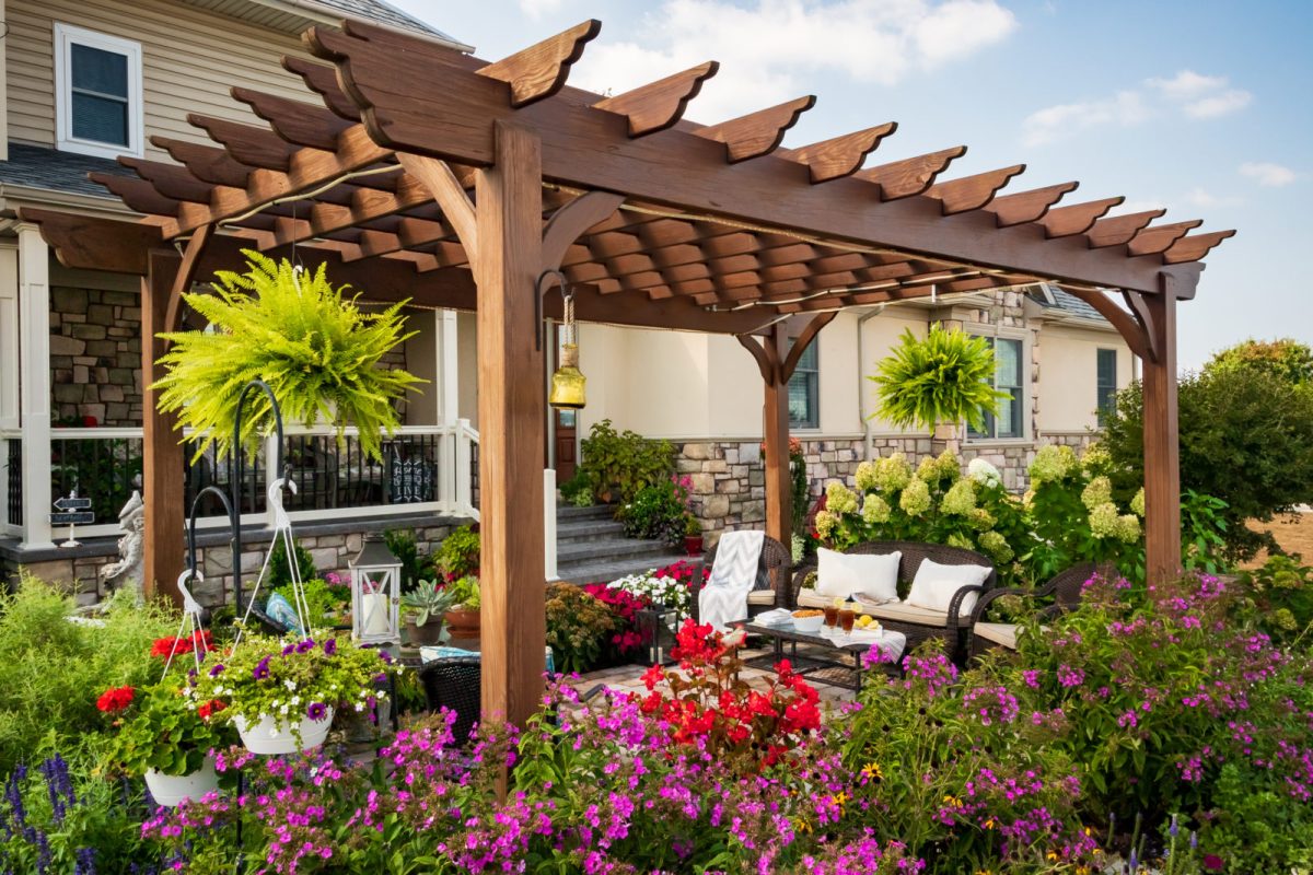 Homeowners enjoying their outdoor spaces are often relaxing and entertaining under a pergola.