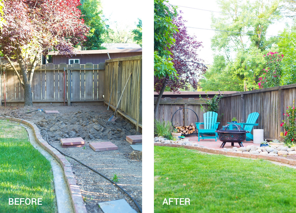 Plant a Petite Patio in a Flower Bed