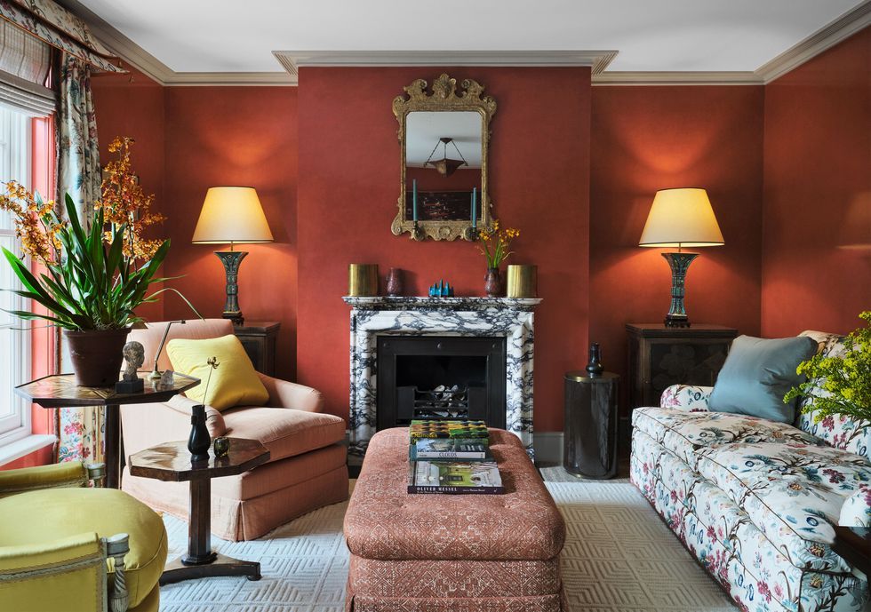 Terra cotta reds are a warm rich color trending in 2023 paint trends.