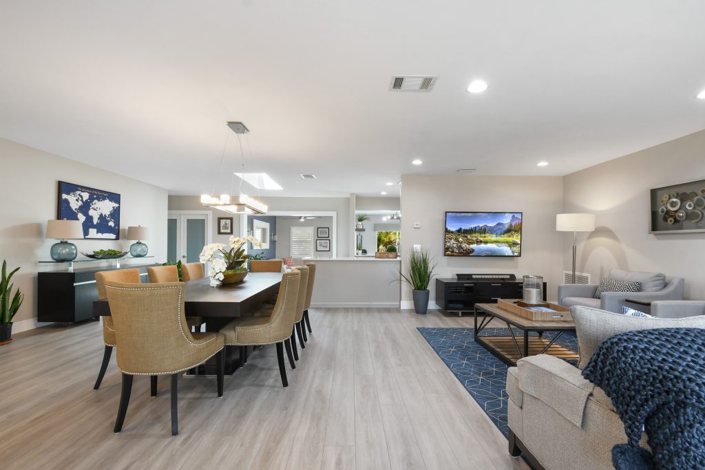 Much nicer spatial flow after the open-concept remodel.