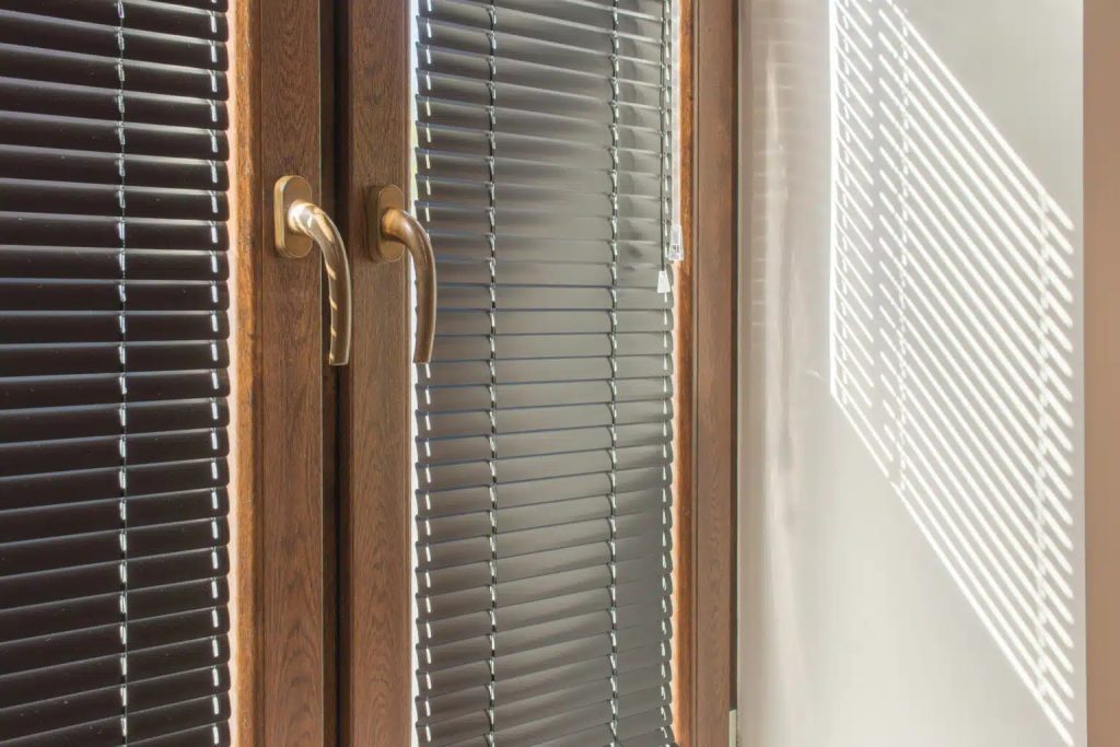 Aluminum blinds are a great choice of window treatments for very sunny rooms.