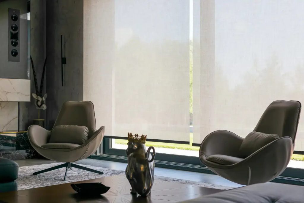 Protect sunroom furniture with solar shades.