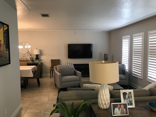 Before the remodel, the living area was cramped.