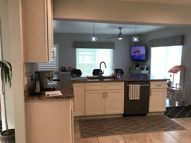 The kitchen before the remodel.