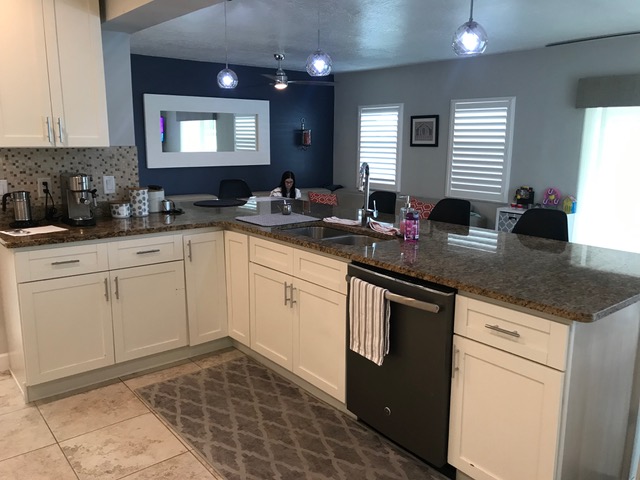 The kitchen before the remodel.