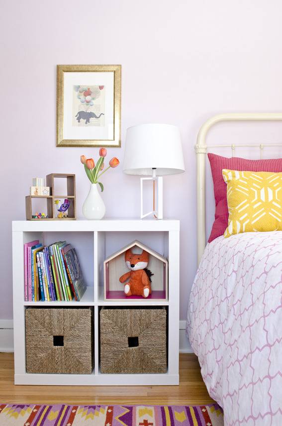 Another photo of the Wallflower paint color used in the bedroom.
