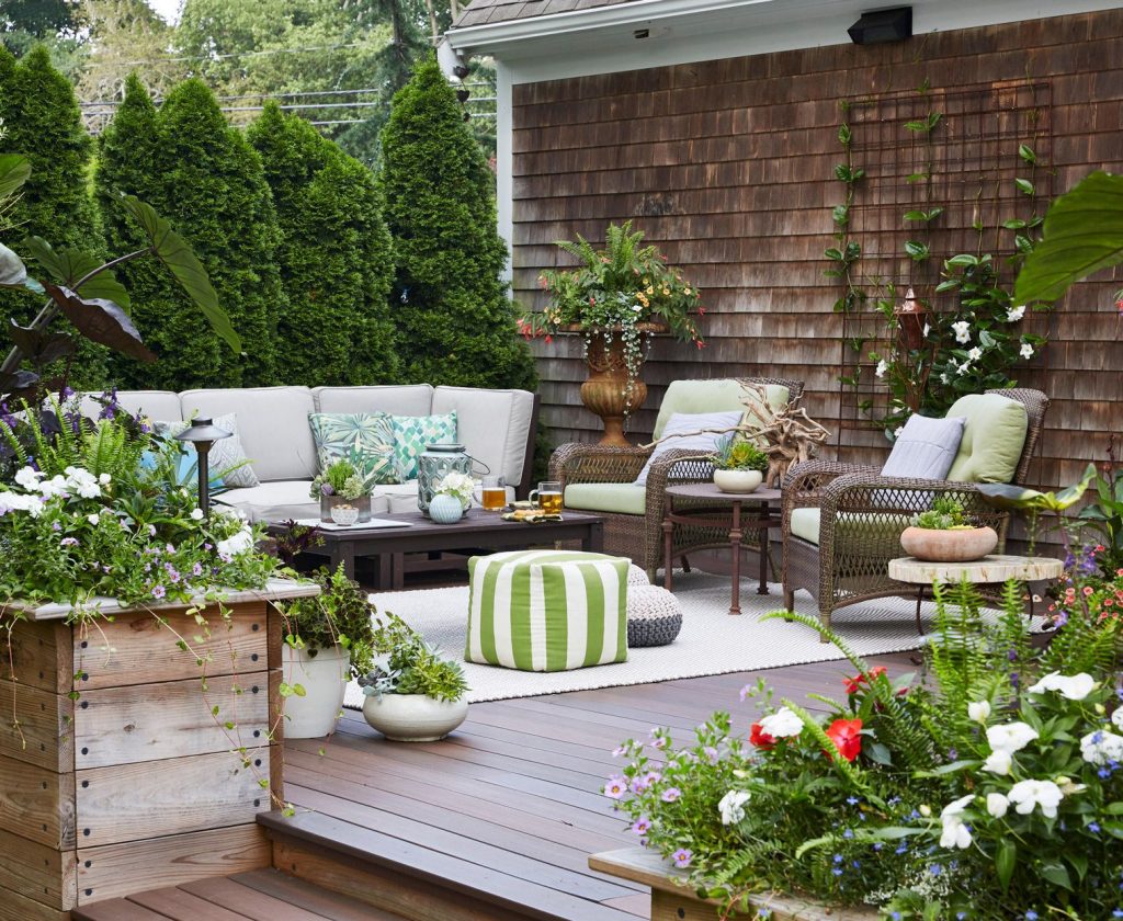 Outdoor patio spaces can be the perfect place to spend cozy, downtime.