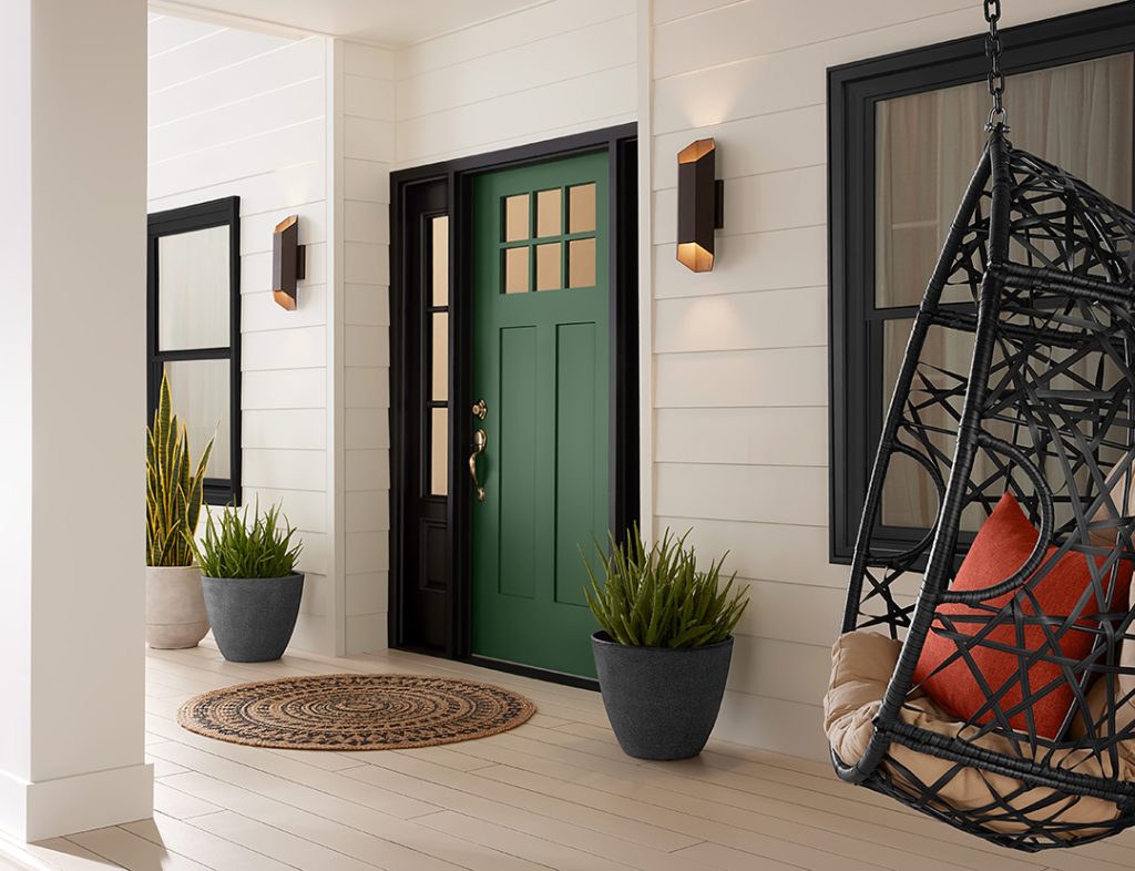 Kale Green’s dialed-up energy sets the stage for your maximalist story to unfold inside and brings your front porch space alive with a little inspiration from the wild outdoors.