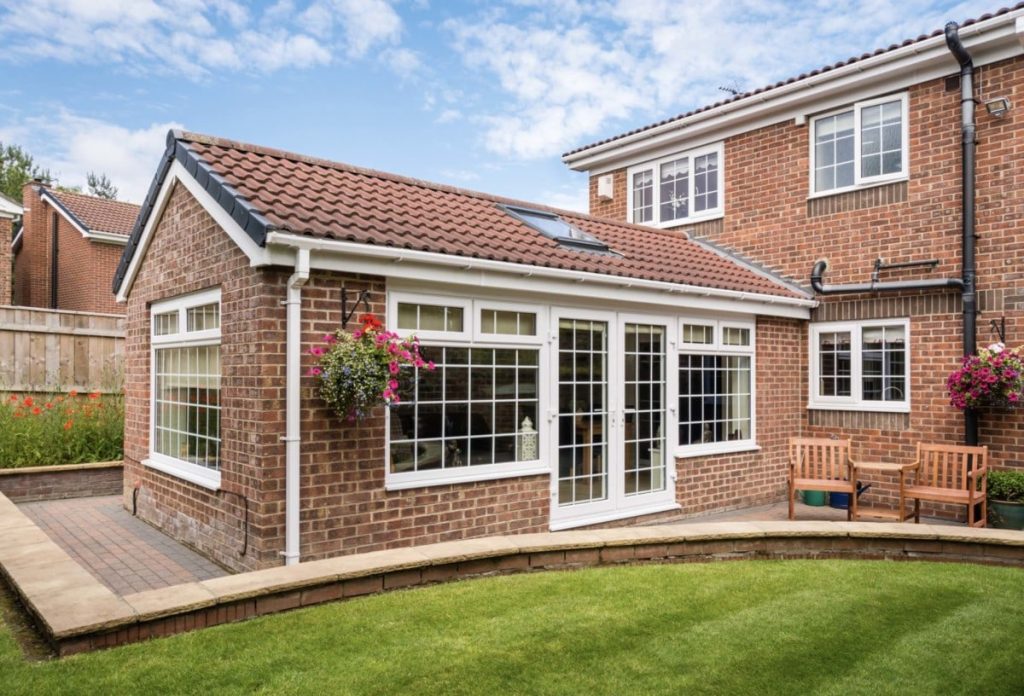 This mother-in-law suite is an added room set away from main residents' bedrooms
